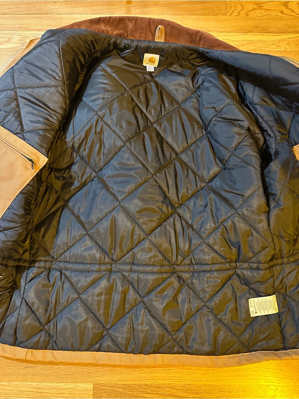 Carhartt Men's Tan Work Jacket - Picture 3 of 14